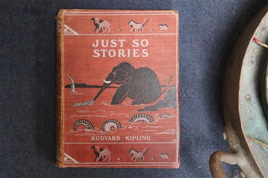 Kipling, Just So Stories, 1902, red pictorial cloth, a collection of childrens books and sundry volumes,